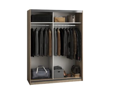 Dressing Isa cu oglinda,  sonoma, 150x200x55 cm - imagine 3