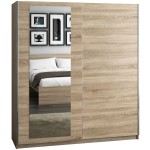 Dressing Isa, sonoma, 180x200x55 cm, 3 polite - imagine 2
