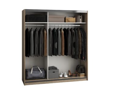 Dressing Isa cu oglinda,  sonoma, 180x200x55 cm - imagine 3