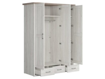 Dulap Jaz, 200x148x61.5 cm, culoare ulm/stejar - imagine 3
