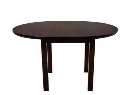 Masa living Poli1 O, orzech, extensibila 100/130 cm, lemn masiv de fag/pal - imagine 5