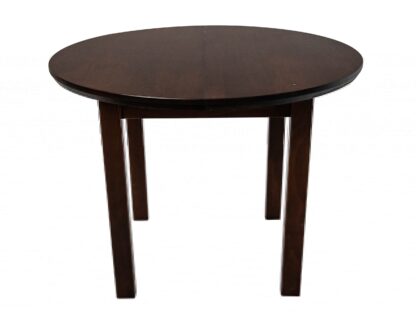 Masa living Poli1 O, orzech, extensibila 100/130 cm, lemn masiv de fag/pal - imagine 3