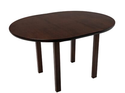 Set masa extensibila 100 x 130 cm cu 4 scaune tapitate, MB-12 Poli1 si S-38 Boss4 W2, Wenge, lemn masiv, stofa - imagine 7
