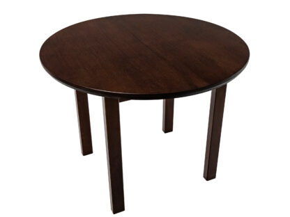 Set masa extensibila 100 x 130 cm cu 4 scaune tapitate, MB-12 Poli1 si S-38 Boss4 W2, Wenge, lemn masiv, stofa - imagine 6