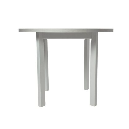 Masa living Poli2 B, alb, 100 x 100 x 76 cm, lemn masiv de pal/fag - imagine 3