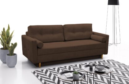 Canapea CASANDRA, Culoare Maro, 216 X 74 X 100 CM