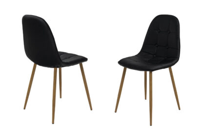 Set masa sticla MB-76 cu 4 scaune S-159 negru - imagine 7