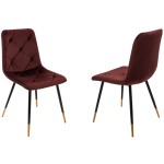 Set masa MB-78 negru cu 4 scaune S-164 grena - imagine 10