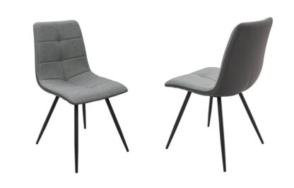 Scaun living S-165, material textil, gri - imagine 7