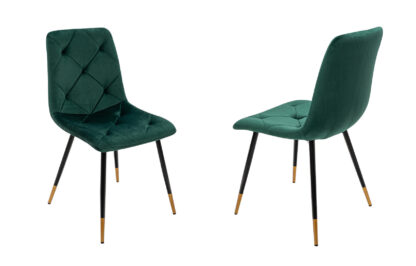 Set masa MB-78 negru cu 4 scaune S-164 verde - imagine 3