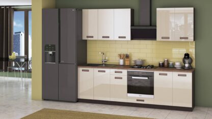 Set Bucatarie Tafne, 260 cm, Bej Lucios