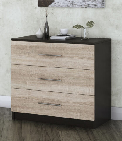 Comoda Beta, Wenge/Sonoma, 90x82x42.5 cm - imagine 4