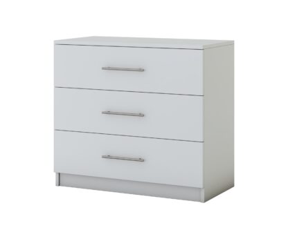 Comoda Beta, Alb, 90x82x42.5 cm