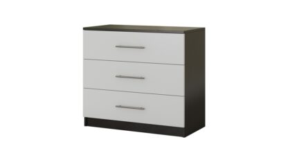 Comoda Beta, Wenge/Alb, 90x82x42.5 cm