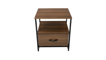 Dulap depozitare 1S, Nuc, MDF, 45x50x40 cm - imagine 5