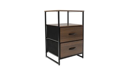 Dulap depozitare, Nuc, MDF, 2S, 45x70x40 cm - imagine 2