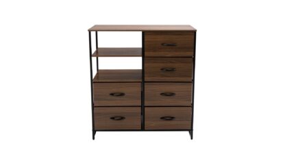 Dulap depozitare 6S, 84x90x30 cm, Nuc, MDF