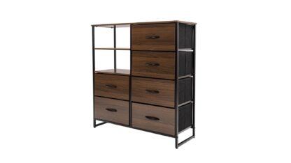 Dulap depozitare 6S, 84x90x30 cm, Nuc, MDF - imagine 2