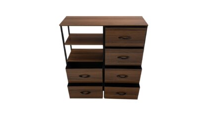 Dulap depozitare 6S, 84x90x30 cm, Nuc, MDF - imagine 5