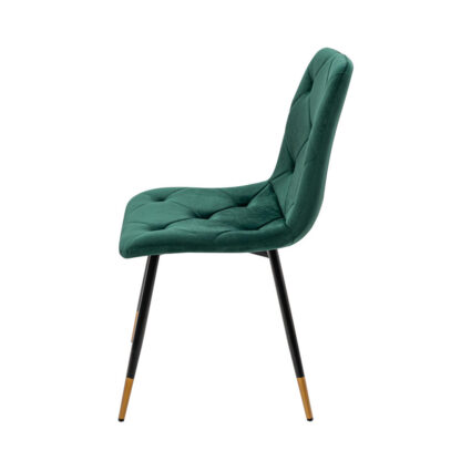 Set masa MB-78 negru cu 4 scaune S-164 verde - imagine 4