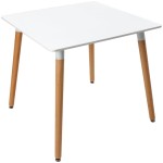 Masa bucatarie mb-76, 80 x 80 x 73 cm, Alb, MDF