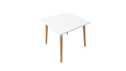 Masa bucatarie mb-76, 80 x 80 x 73 cm, Alb, MDF - imagine 2