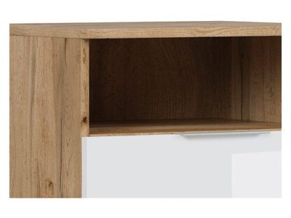 Noptiera Tudor, 50x38x41 cm, PAL, Sonoma/Alb - imagine 3