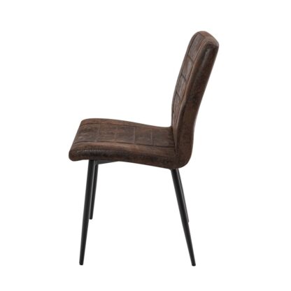 Scaun living S-166, material textil, maro - imagine 3