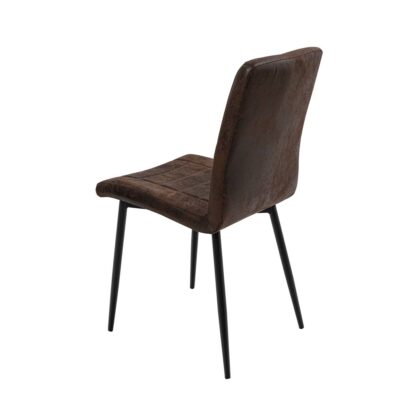 Scaun living S-166, material textil, maro - imagine 2