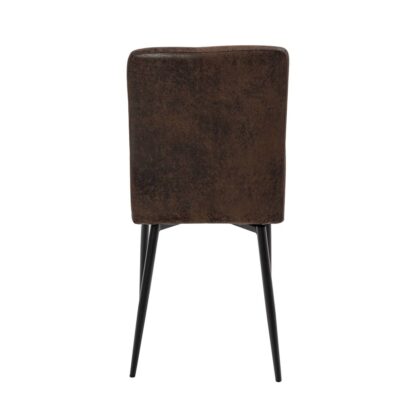Scaun living S-166, material textil, maro - imagine 6