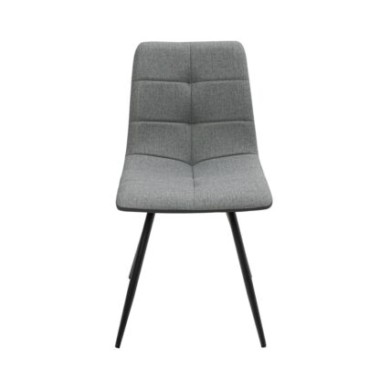 Scaun living S-165, material textil, gri - imagine 5
