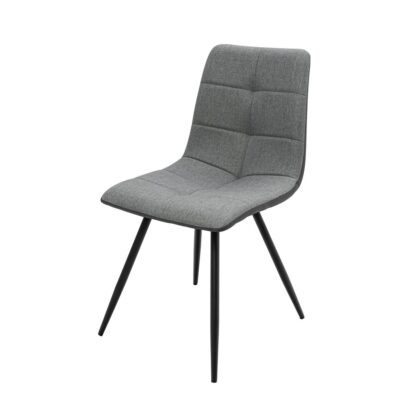 Scaun living S-165, material textil, gri