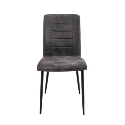 Scaun living S-166, material textil, gri - imagine 4