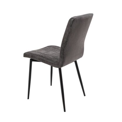 Scaun living S-166, material textil, gri - imagine 2
