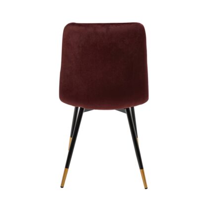 Scaun living S-164, catifea, grena - imagine 5