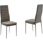 Scaun bucătărie S-152 Gri, Stofa - imagine 2