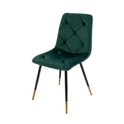 Set masa MB-78 negru cu 4 scaune S-164 verde - imagine 7
