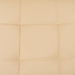 Scaun S-02 Ross, Crem, Piele ecologica, Metal cromat - imagine 6