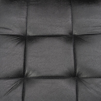 Scaun S-02 Ross, Negru, Piele ecologica, Metal cromat - imagine 6