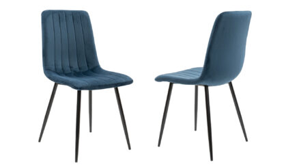 Scaun S-156, stofa, albastru - imagine 6