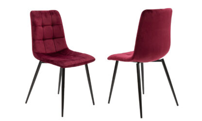 Scaun living S-155, stofa, grena - imagine 2
