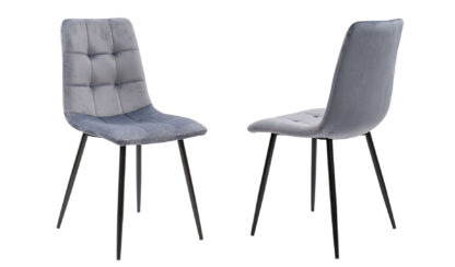 Scaun living S-155, stofa, gri - imagine 2