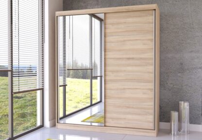 Dressing Bella, Sonoma, 183x218x61 cm, PAL, Usi culisante