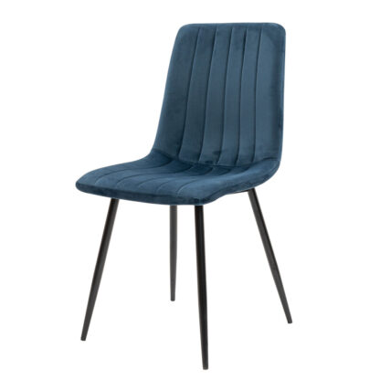 Scaun S-156, stofa, albastru
