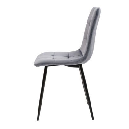 Scaun living S-155, stofa, gri - imagine 4