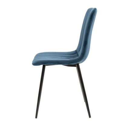 Scaun S-156, stofa, albastru - imagine 3