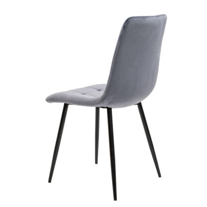 Scaun living S-155, stofa, gri - imagine 5