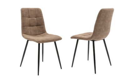 Scaun living S-155, stofa, cafeniu - imagine 3