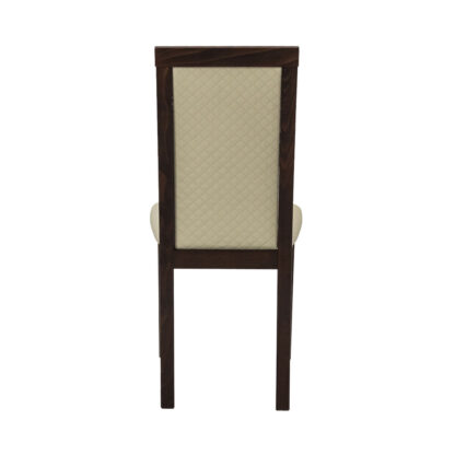Scaun din lemn masiv de fag tapitat cu piele S-38 Nilo6 O35, nuc - imagine 5