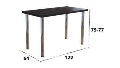 Masa bucatarie Elite, Wenge, 122x64x75 cm, PAL - imagine 2